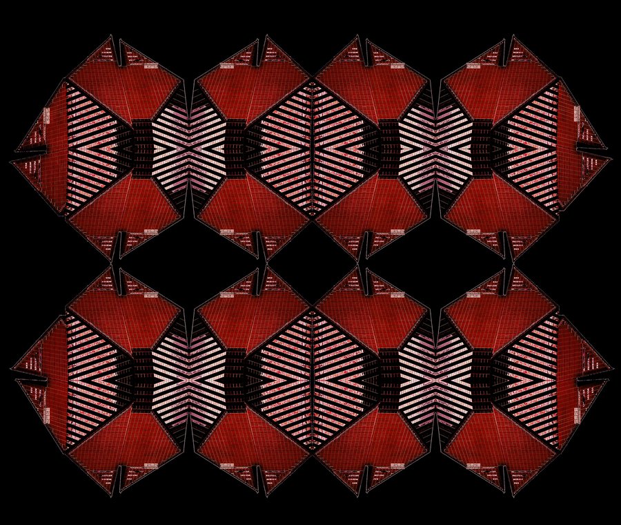Collaboration detail — red geometric series